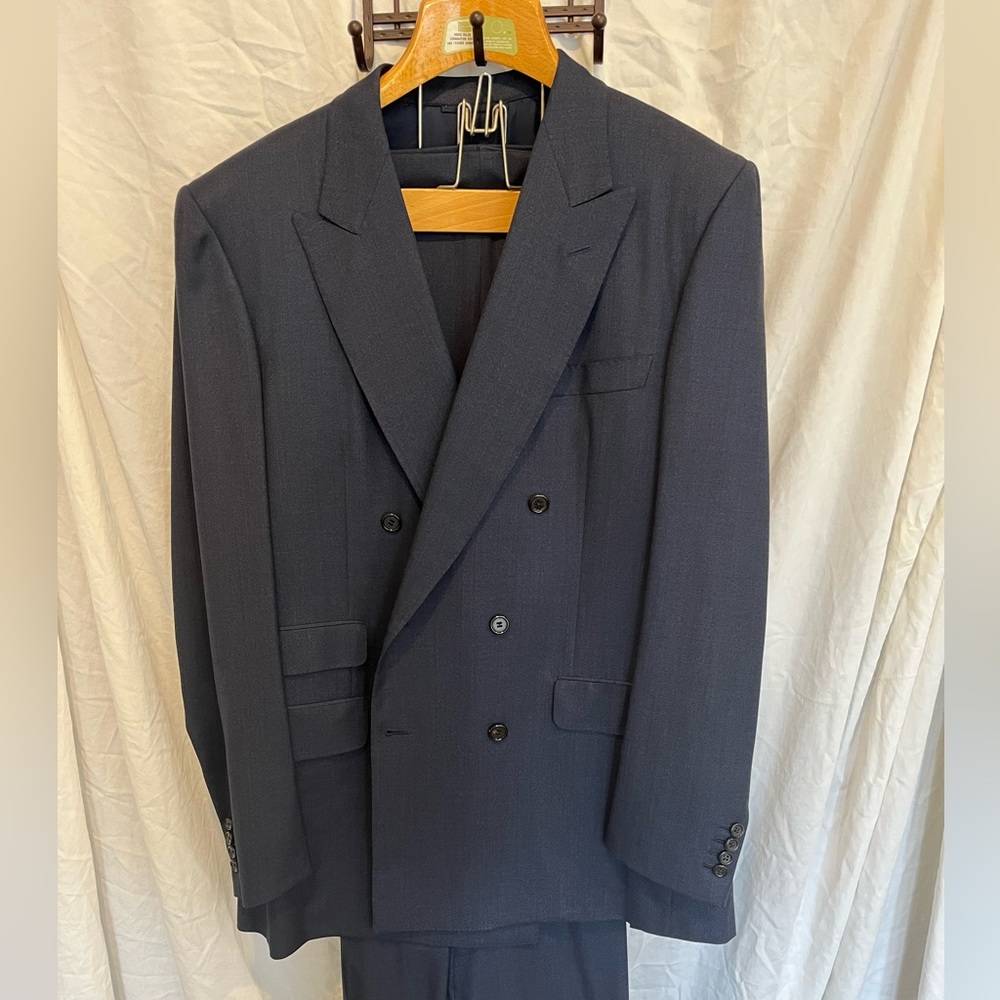 Sulka 2 piece navy suit (Jacket 44L, Pants 36w 32L)